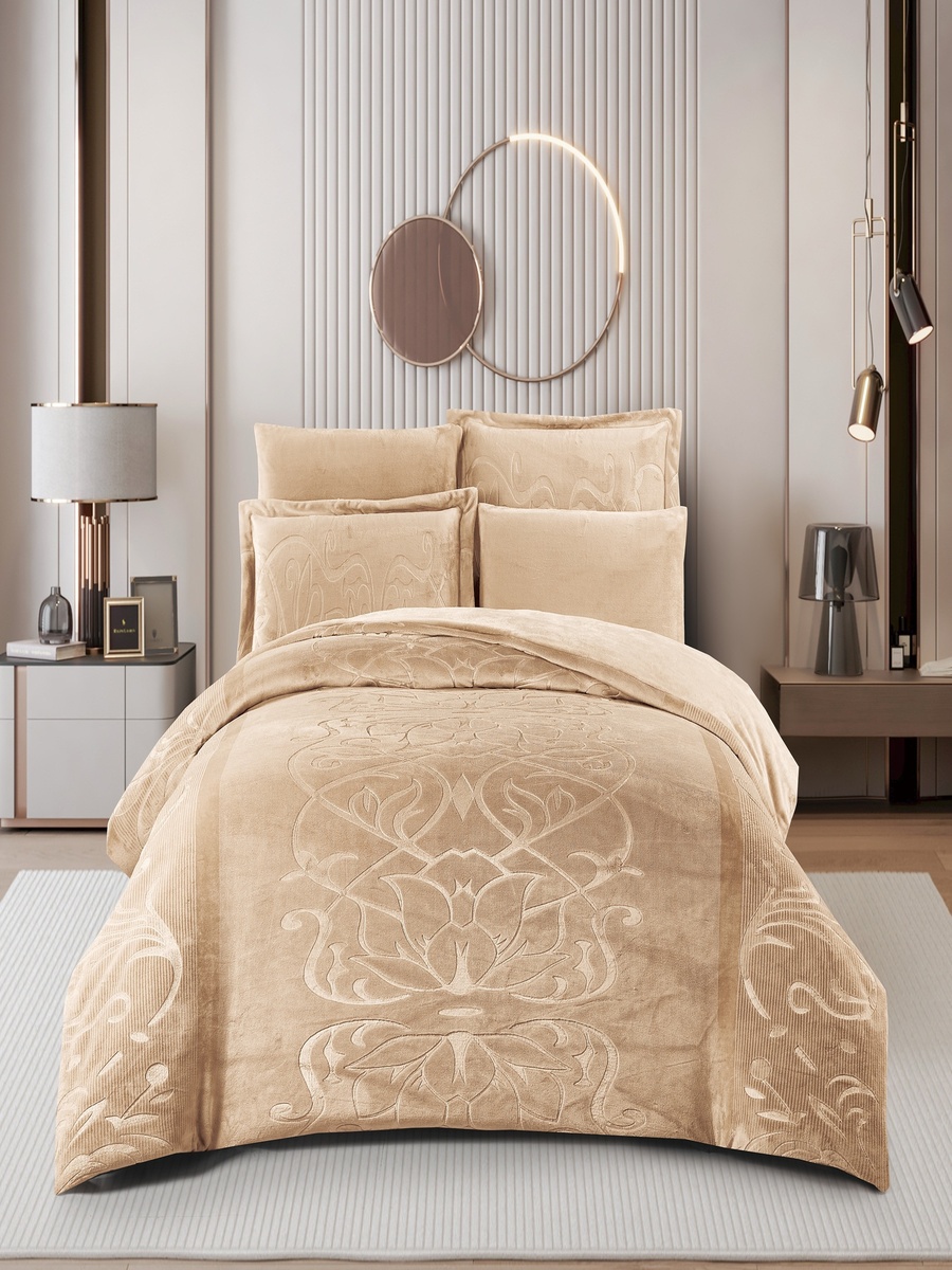 Embossed Velvet Comforter Set - King Size