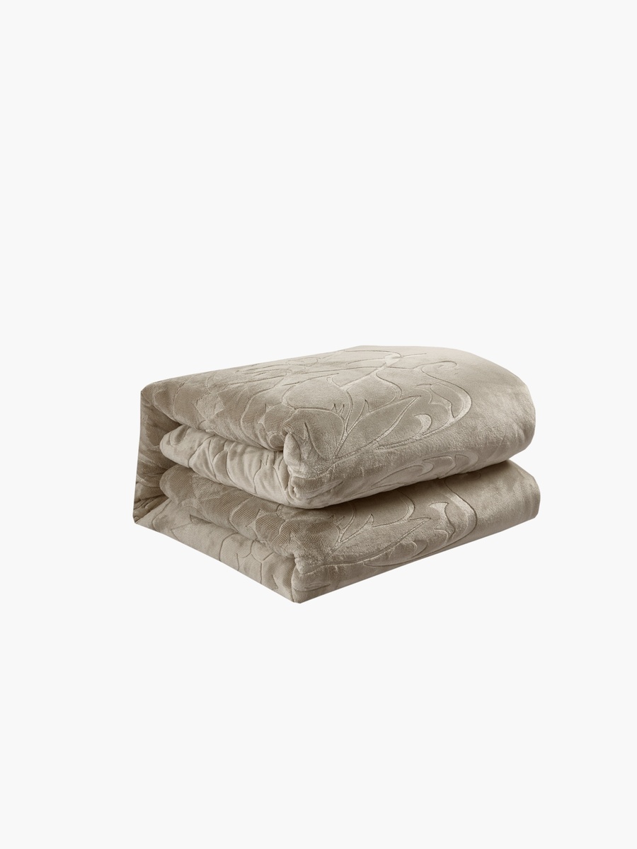 Embossed Velvet Plush Comforter Set