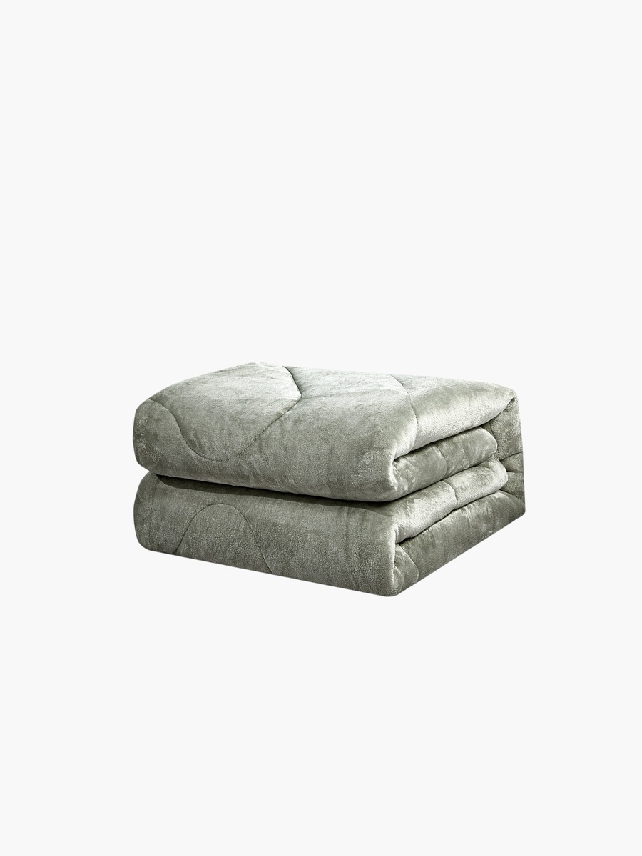 Plush Velvet Comforter Set - King Size
