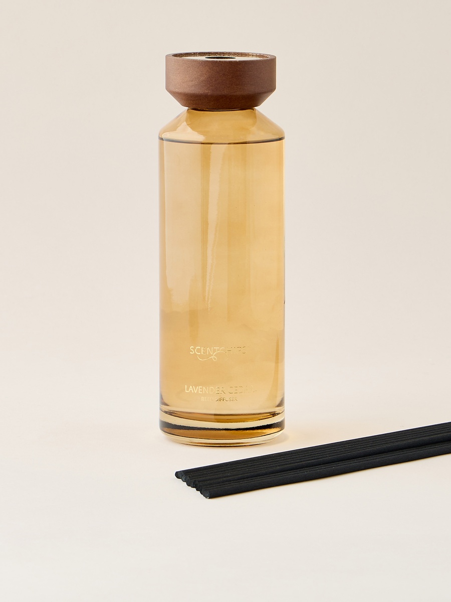 طقم موزع عطور بأعواد وائحة لافندر وأرز من سينتشيبس - 500 مل