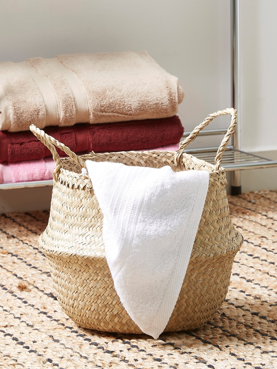 Natura Seagrass Laundry Basket - 25x32 cm