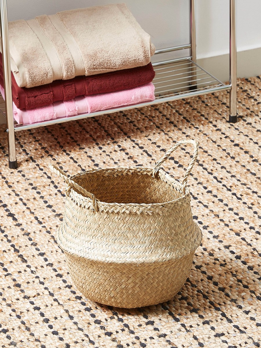 Natura Seagrass Laundry Basket - 25x32 cm