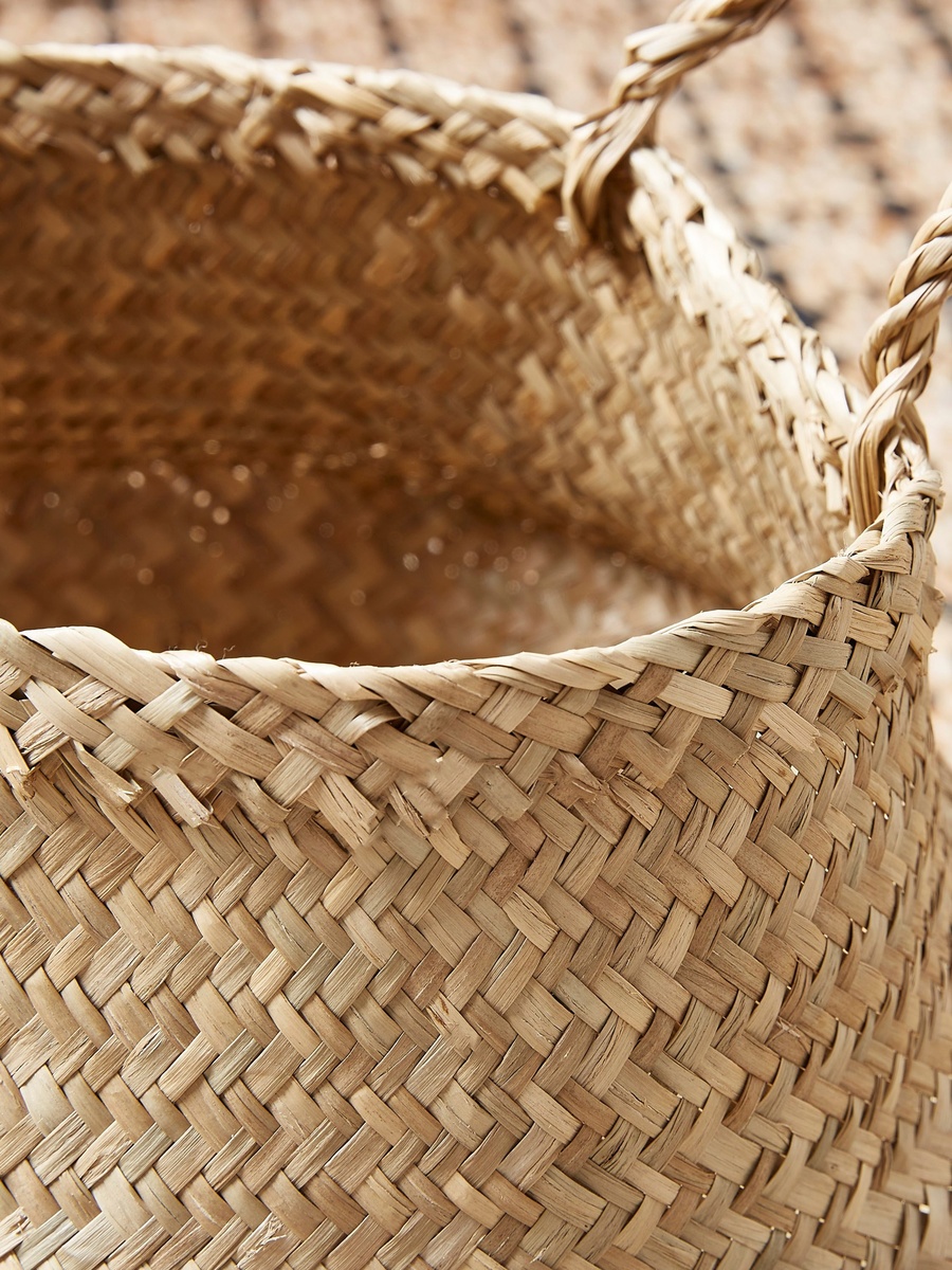 Natura Seagrass Laundry Basket - 25x32 cm