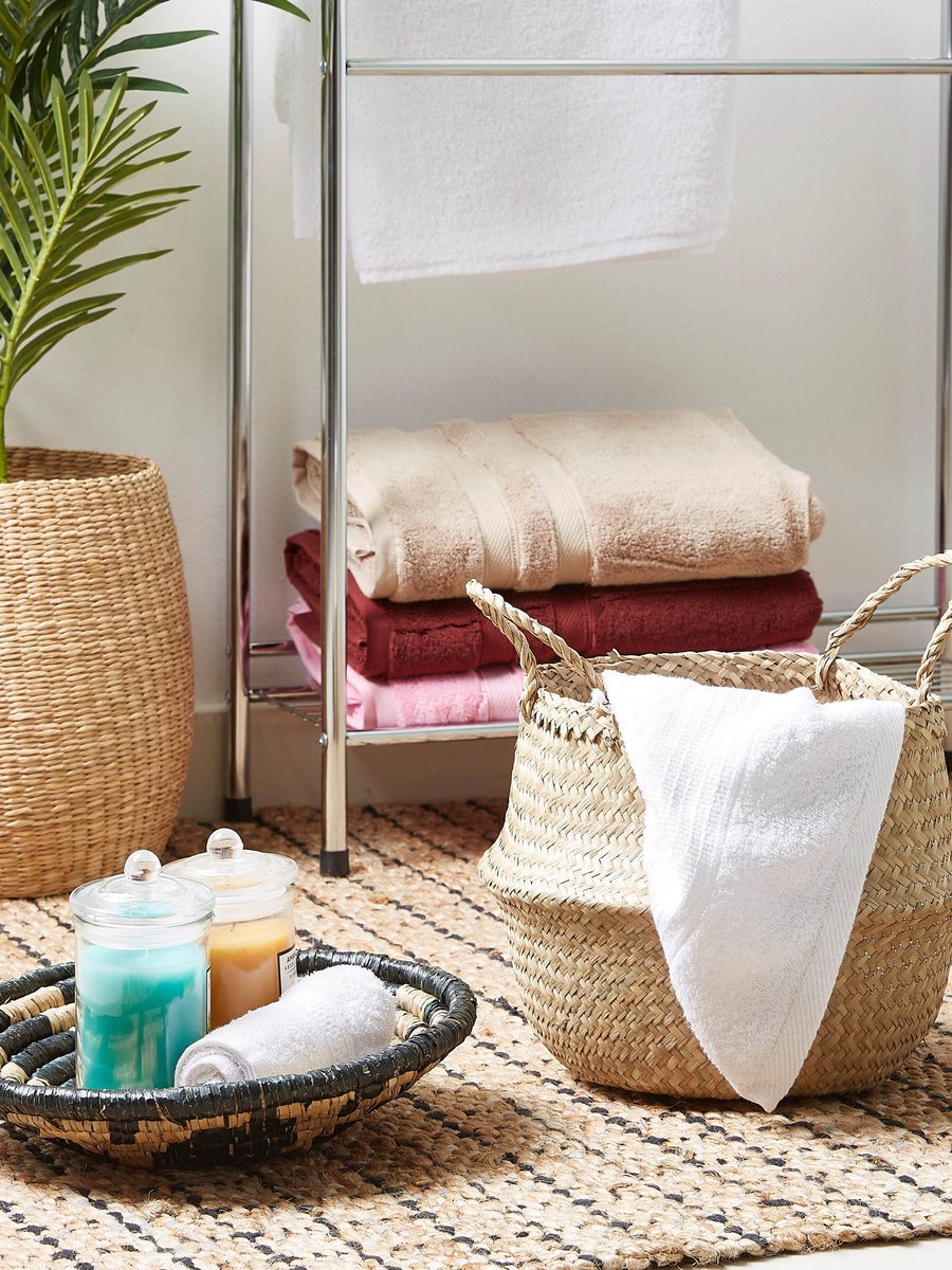 Natura Seagrass Laundry Basket - 25x32 cm