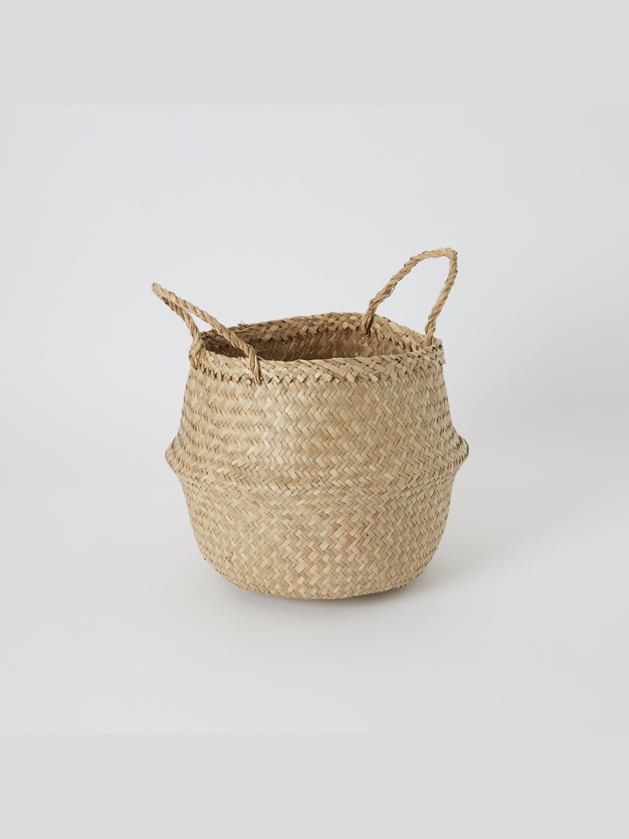 Natura Seagrass Laundry Basket - 25x32 cm