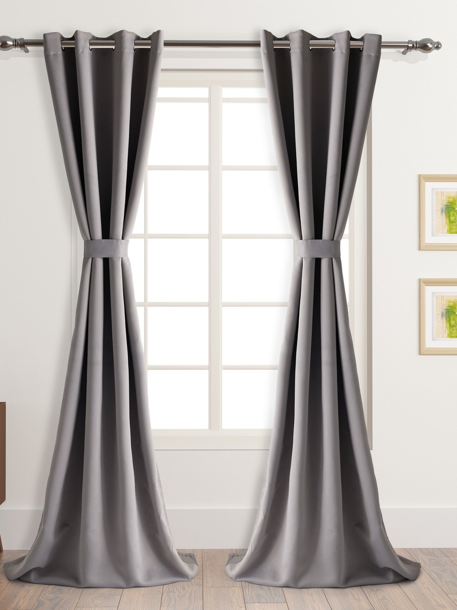 UNI 4-Piece Blackout Extra Long Curtain Set - 140x300 cm