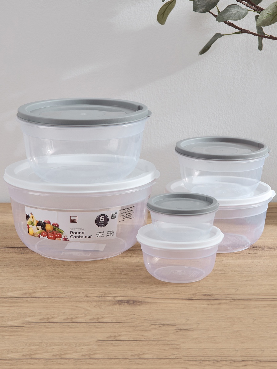 Spectra Solitaire 6-Piece Round Container Set