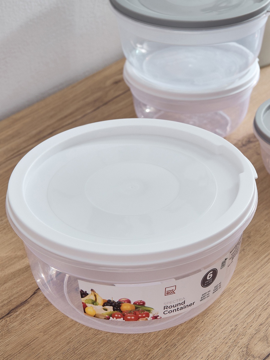 Spectra Solitaire 6-Piece Round Container Set