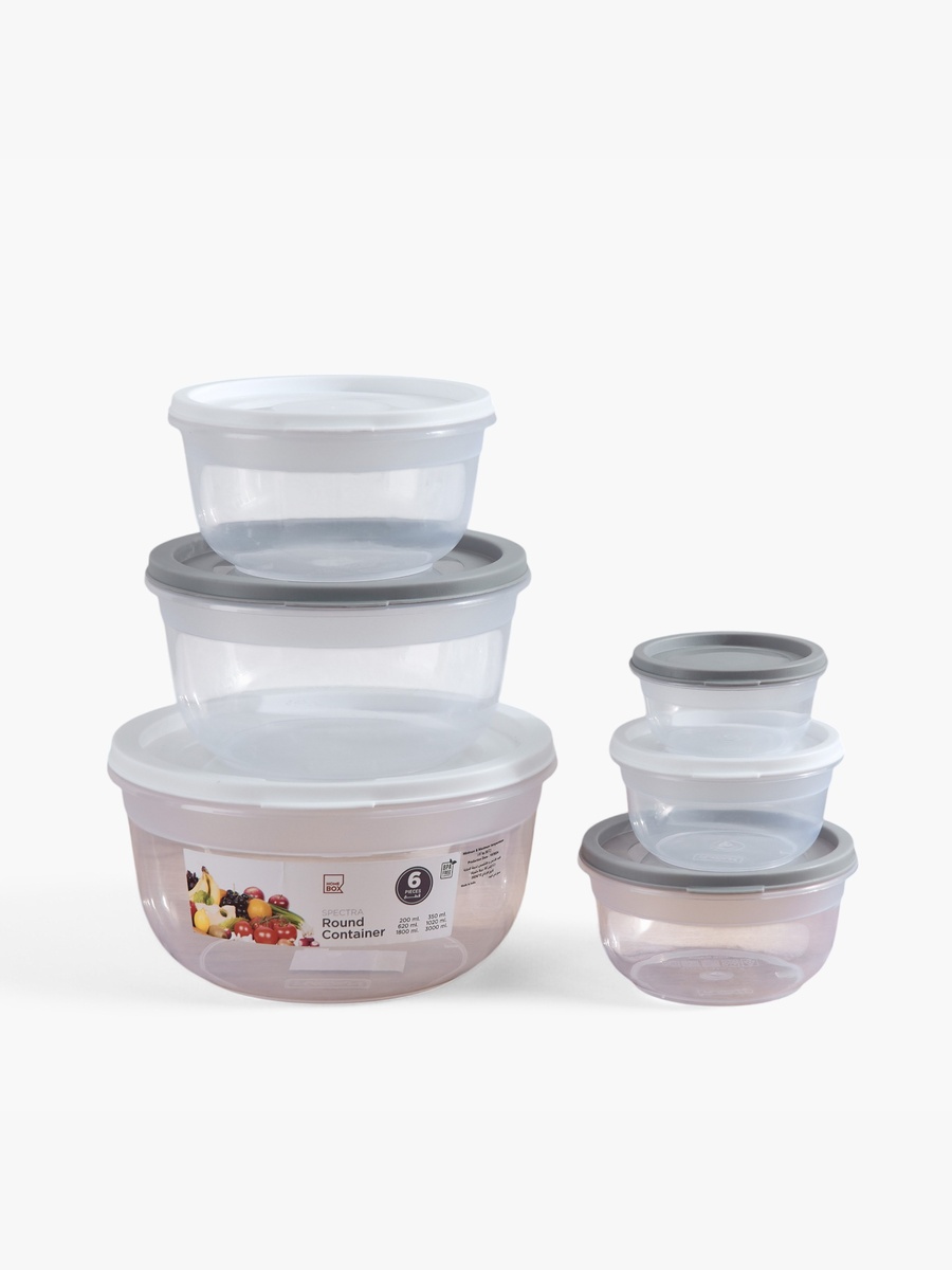 Spectra Solitaire 6-Piece Round Container Set