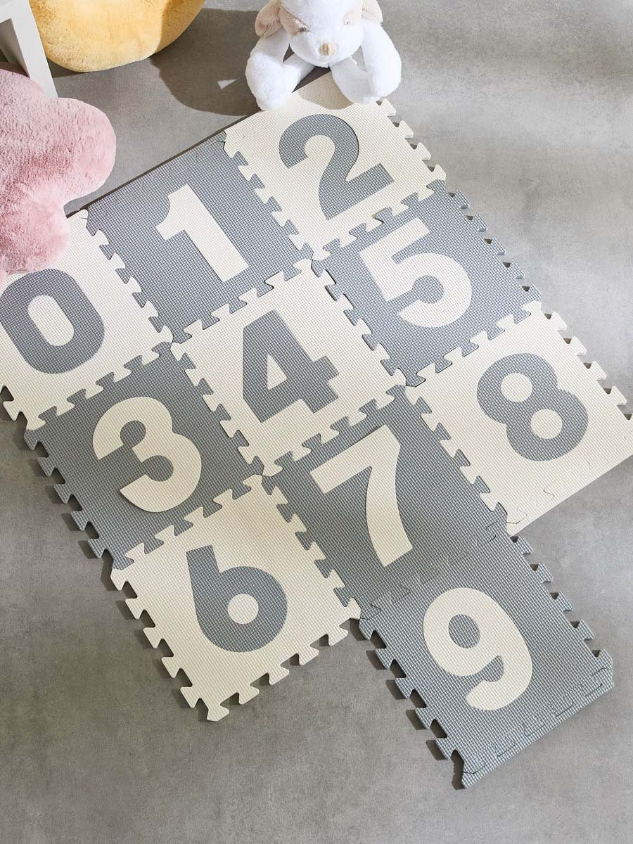 Mystify Foam 10-Piece Playmat Numerical Mat Set - 30x30x1 cm