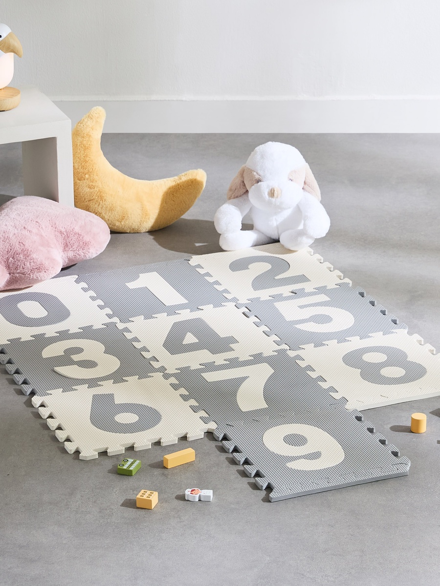 Mystify Foam 10-Piece Playmat Numerical Mat Set - 30x30x1 cm