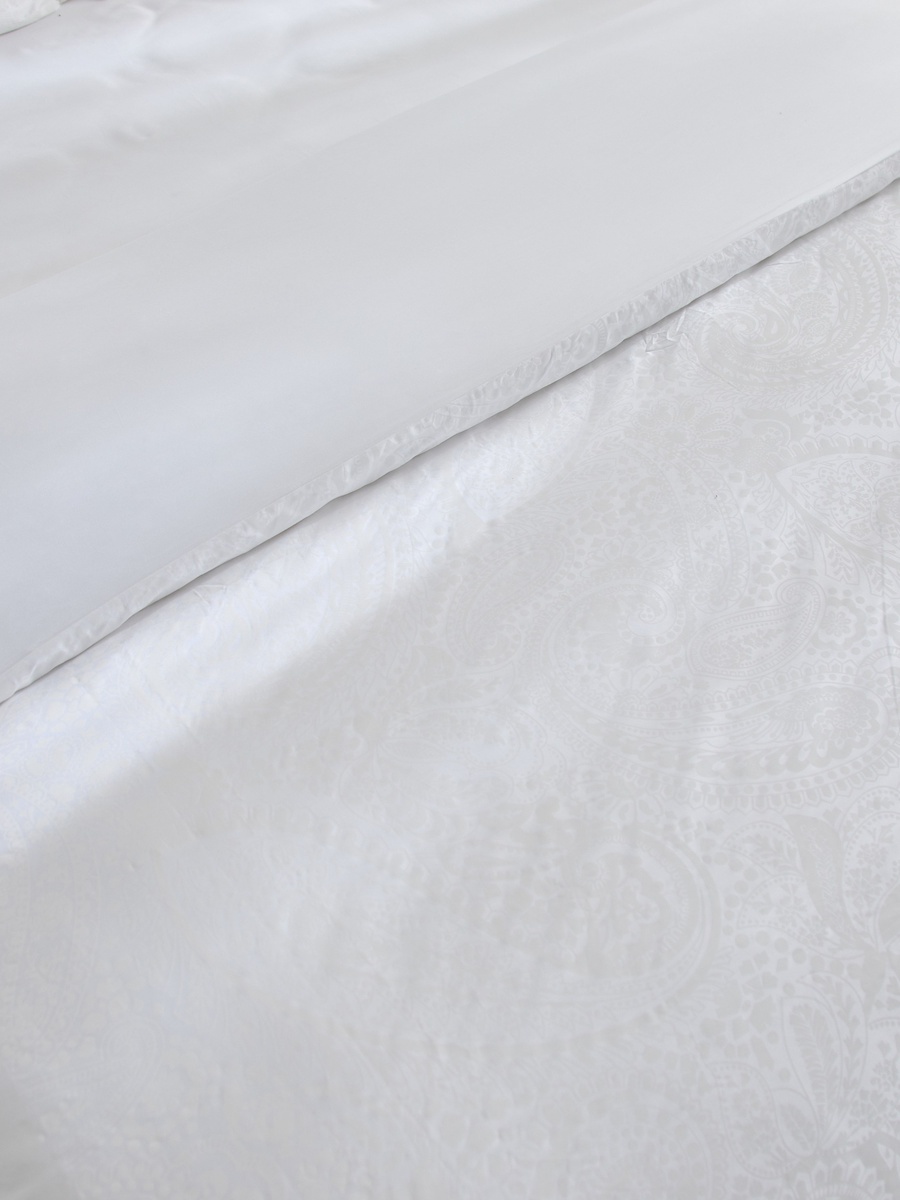 Opulent Luxe 3-Piece Cotton Jacquard Khadi Print Queen King Duvet Cover Set - 220x220 cm