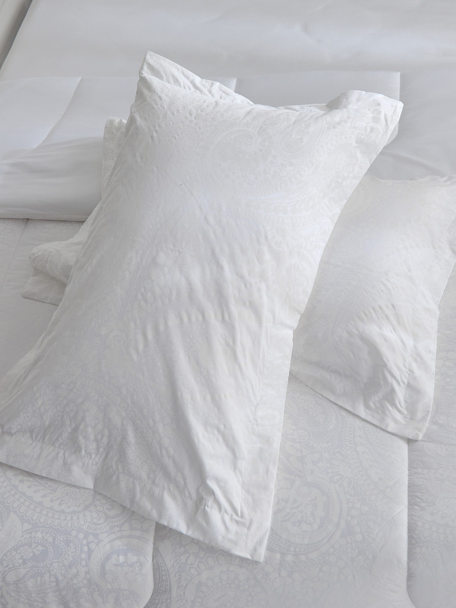 Opulent Luxe 3-Piece Cotton Jacquard Khadi Print Queen King Duvet Cover Set - 220x220 cm