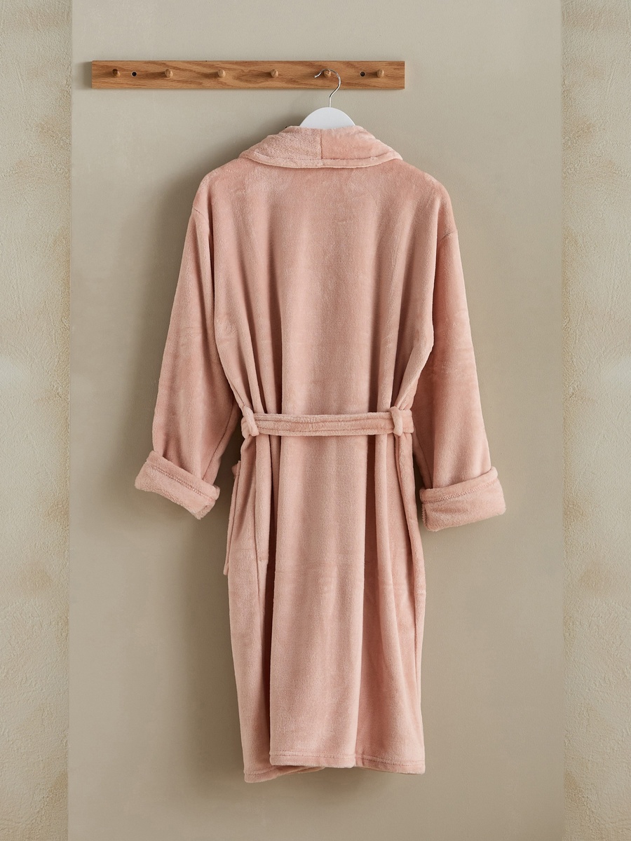Atlanta Microfibre Flannel Bathrobe - Medium