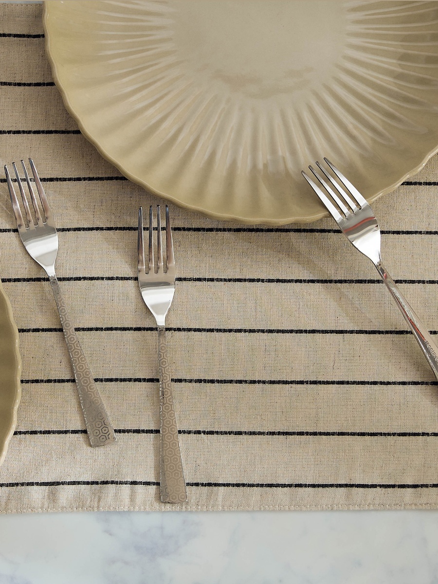 Vivante Printed Dinner Fork - Set of 3