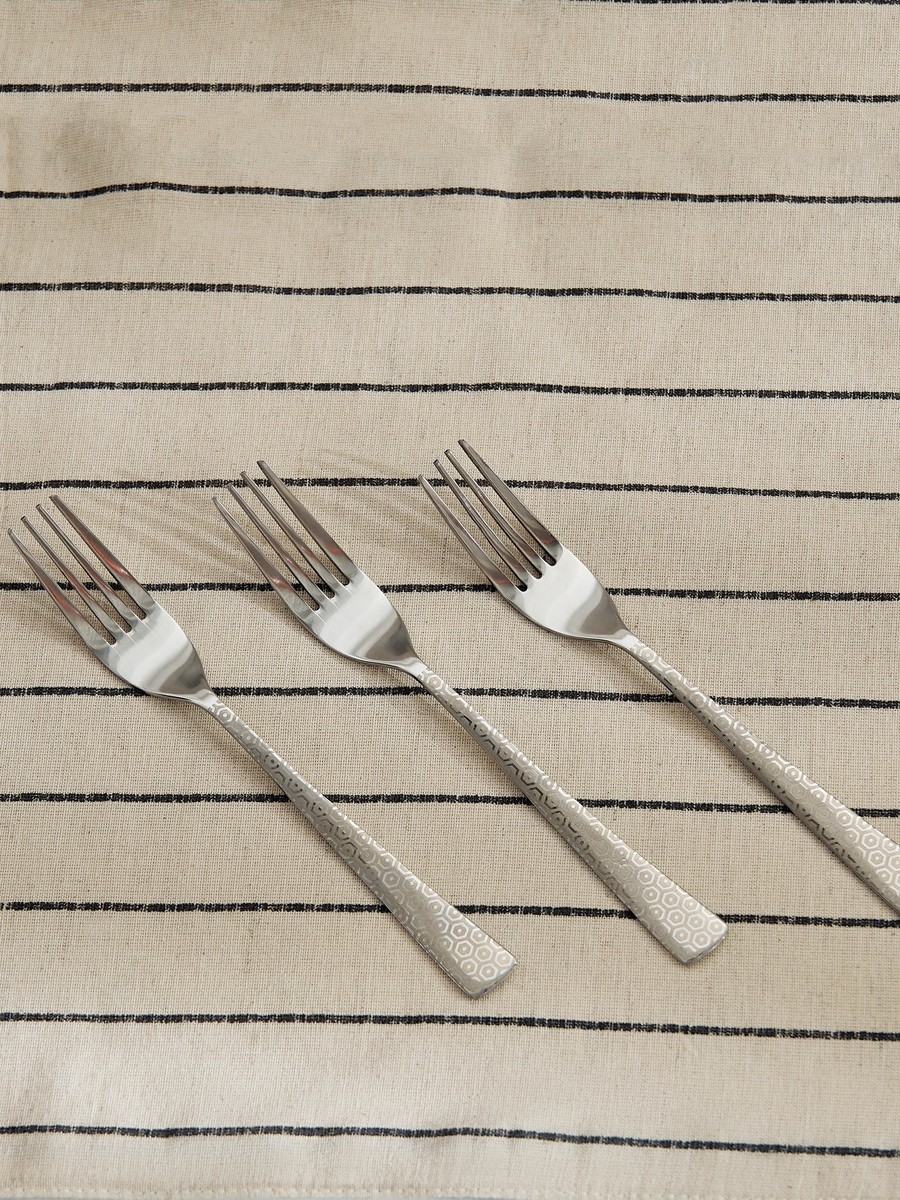 Vivante Printed Dinner Fork - Set of 3