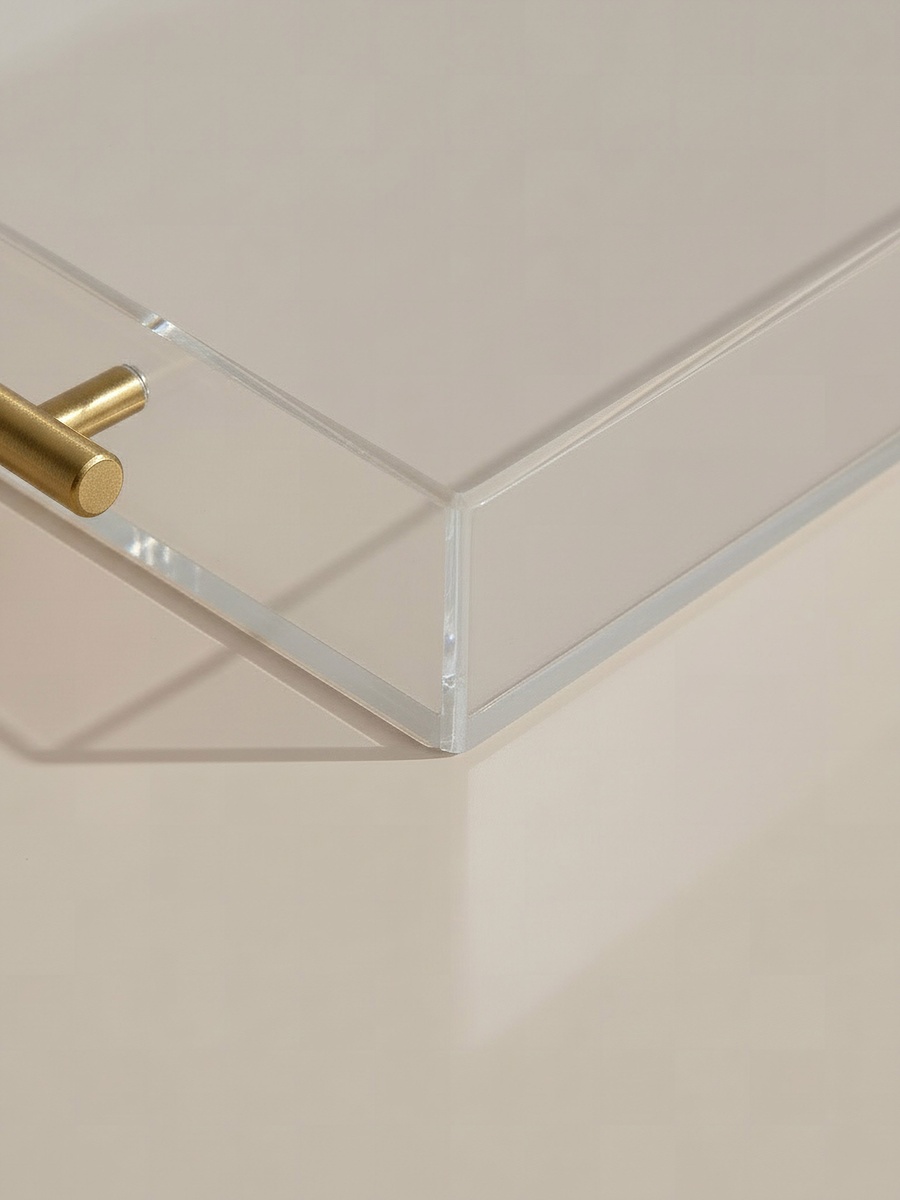 Bella Acrylic Serving Tray - 43x28x5 cm
