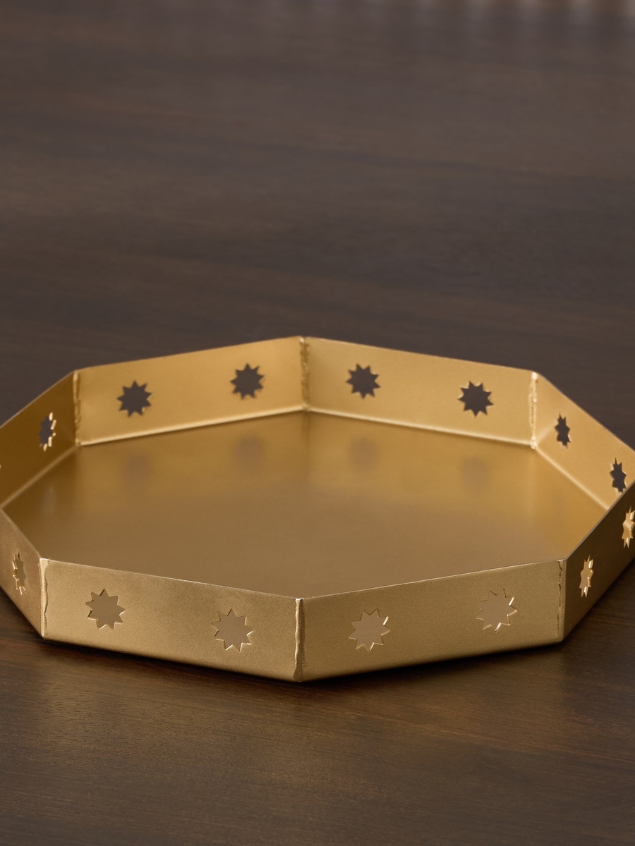 Layali Noor Serving Tray - 19x19x4 cm