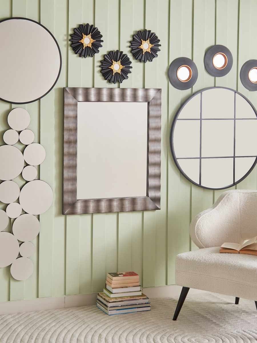 Caseti Wall Mirror with Frame - 80x80x3 cm