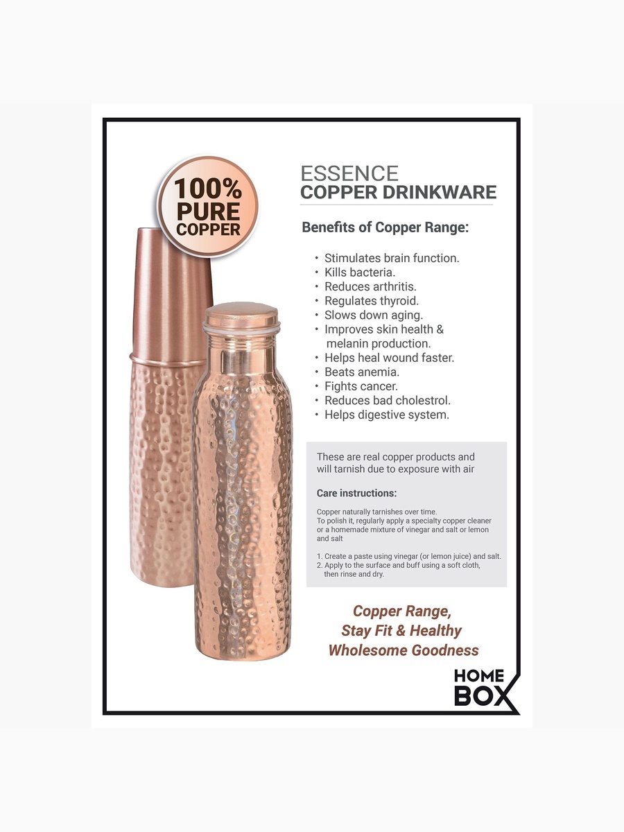 Copper Tumbler with Hammered Finish