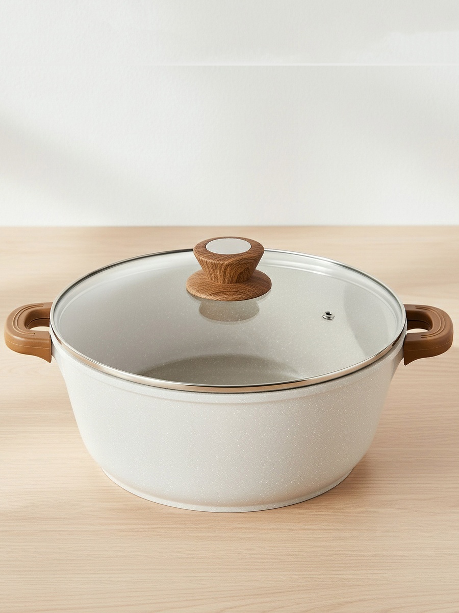 La Natura Induction Casserole with Lid - 28 cm