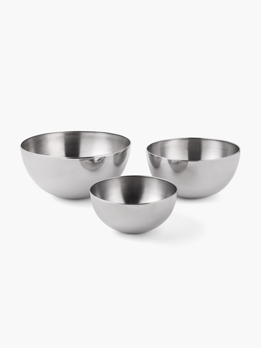 Stilo 3-Piece Steel Mixing Bowl Set