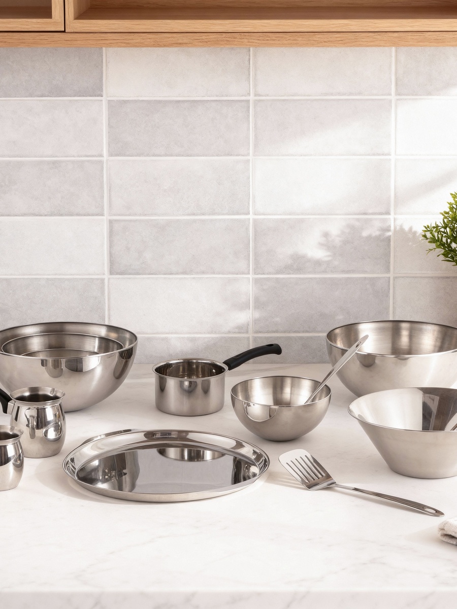 Stilo 3-Piece Steel Mixing Bowl Set