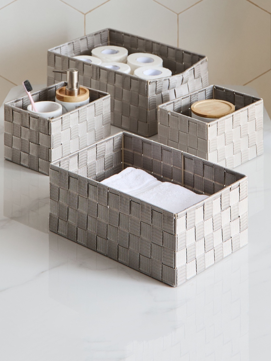 Strap 4-Piece Storage Basket Set