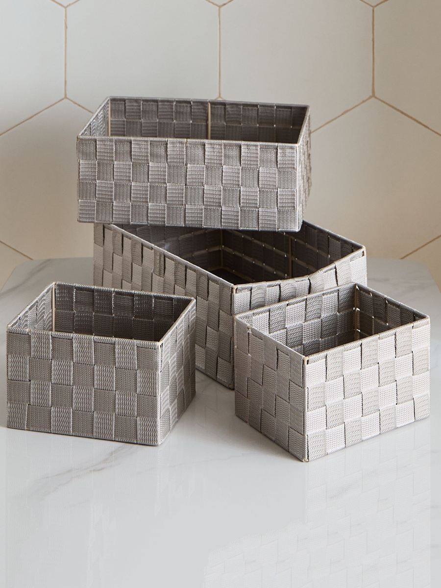 Strap 4-Piece Storage Basket Set