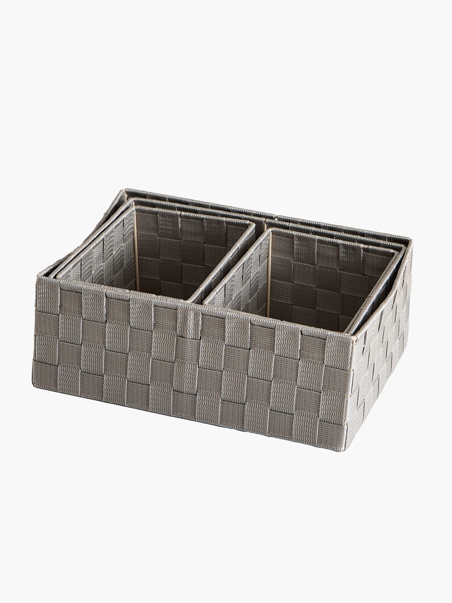 Strap 4-Piece Storage Basket Set