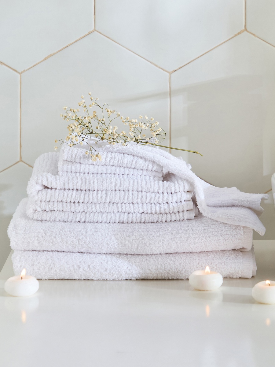 Atlanta 8-Piece Textured Cotton Towel Set