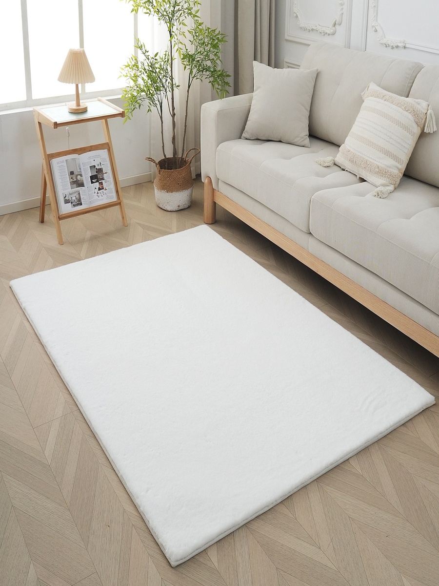 Faux Rabbit Fur Soft Rug - 120x170 cm