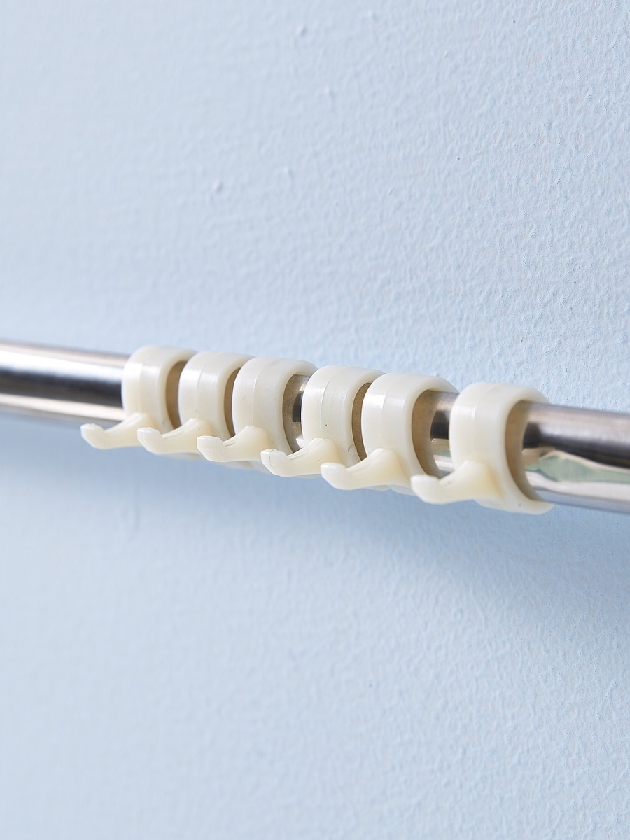 Kitchen Organiser Rod with 6 Hooks