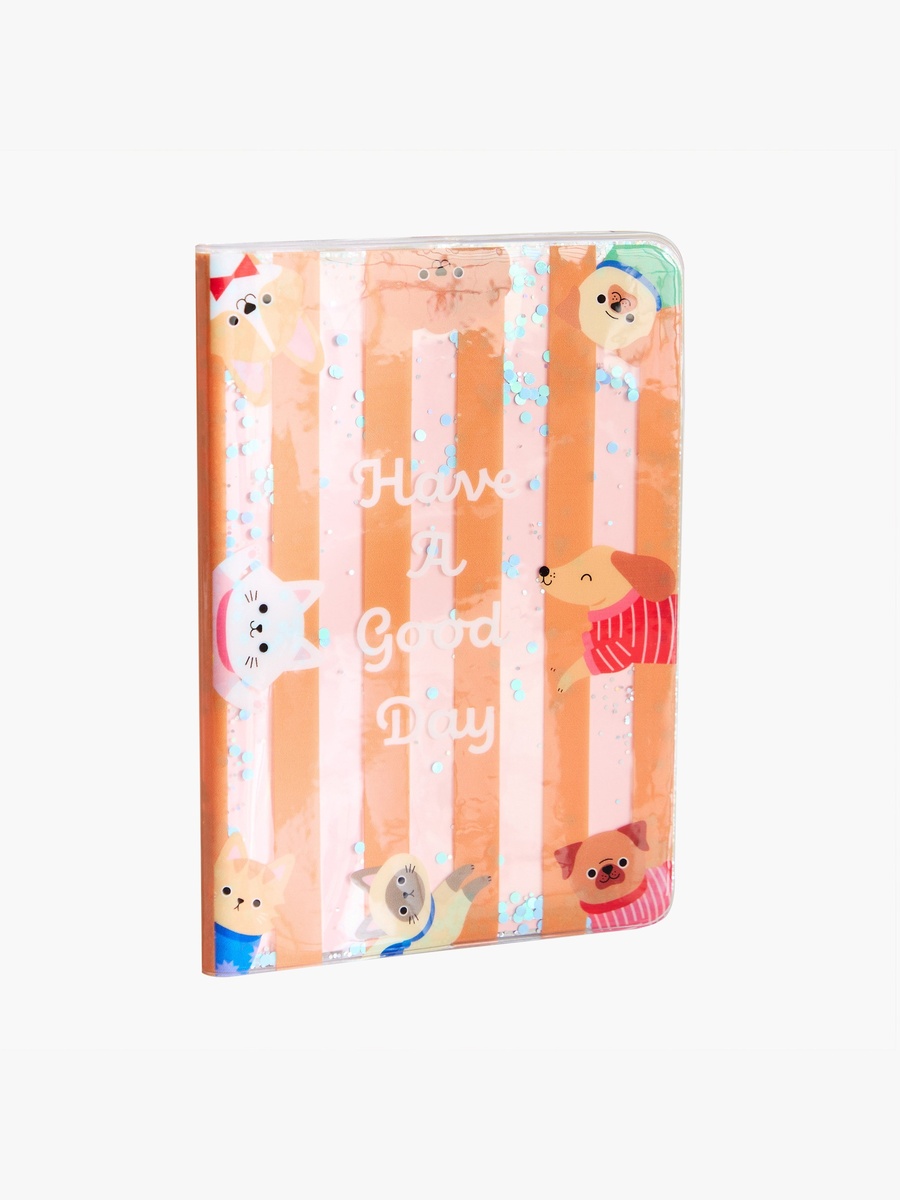 Scribble Peek-a-Boo with Glitter B6 80-Sheet Notebook - 12.3x18 cm