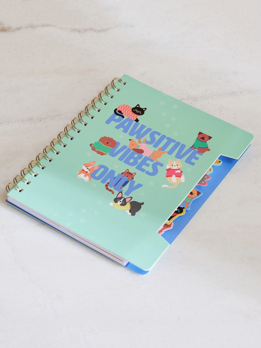 Scribble Pawsitive A5 Notebook with 80 sheets - 14.2x21 cm