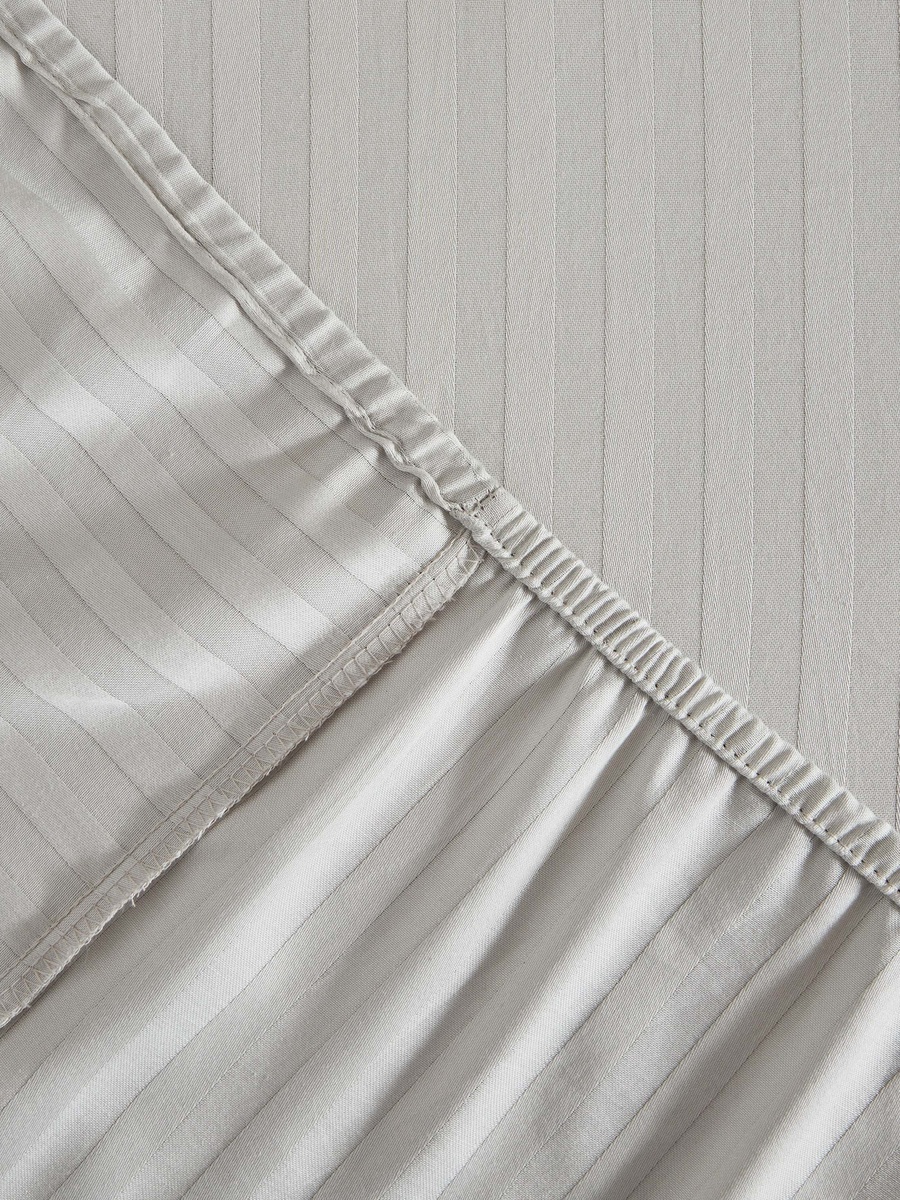 Hamilton Satin Striped Super King Fitted Sheet - 200x200+36 cm