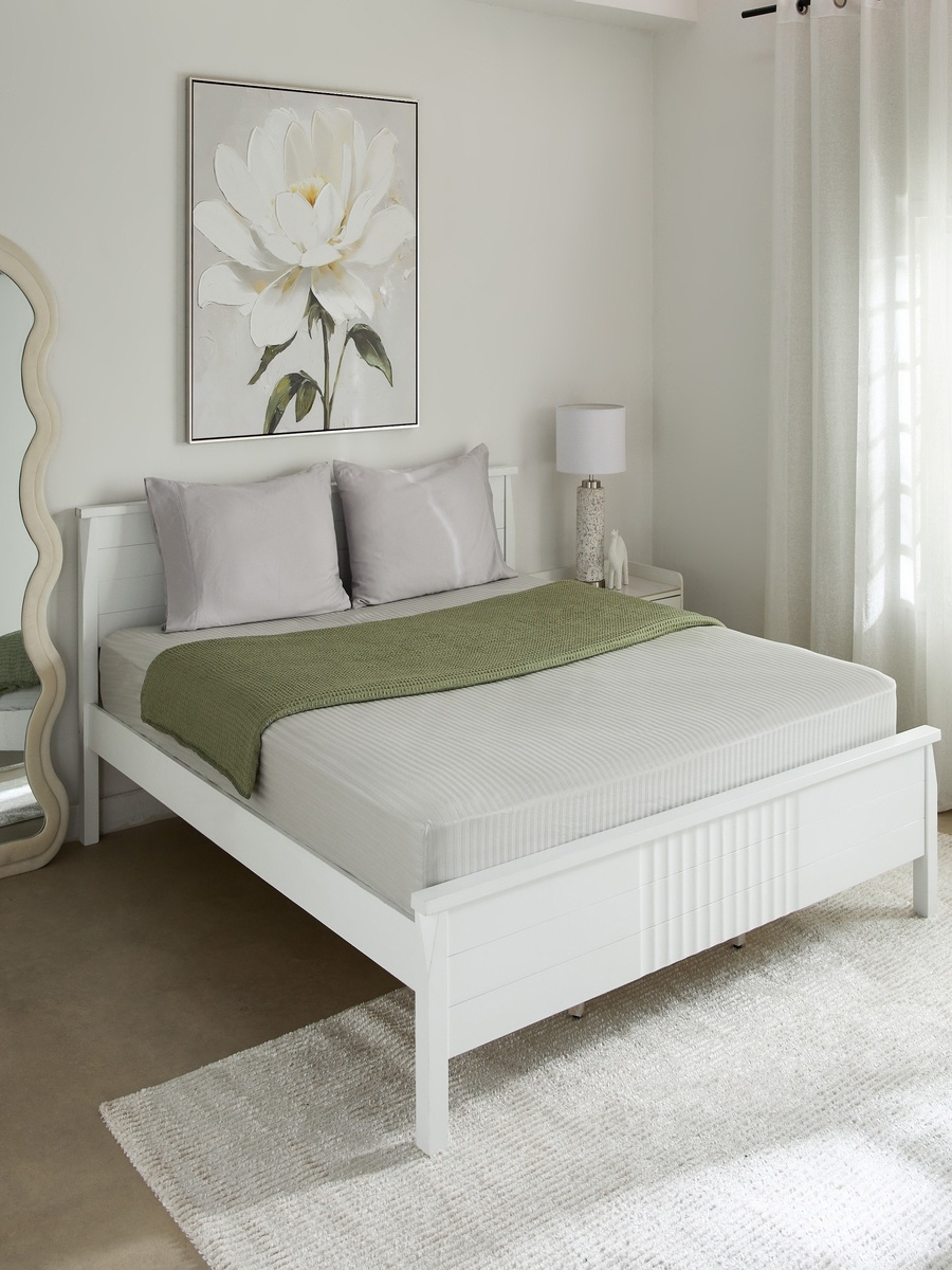 Hamilton Satin Striped Super King Fitted Sheet - 200x200+36 cm