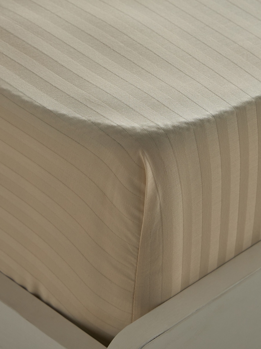 Hamilton Satin Stripe Olympic Queen Fitted Sheet - 160x200+36 cm