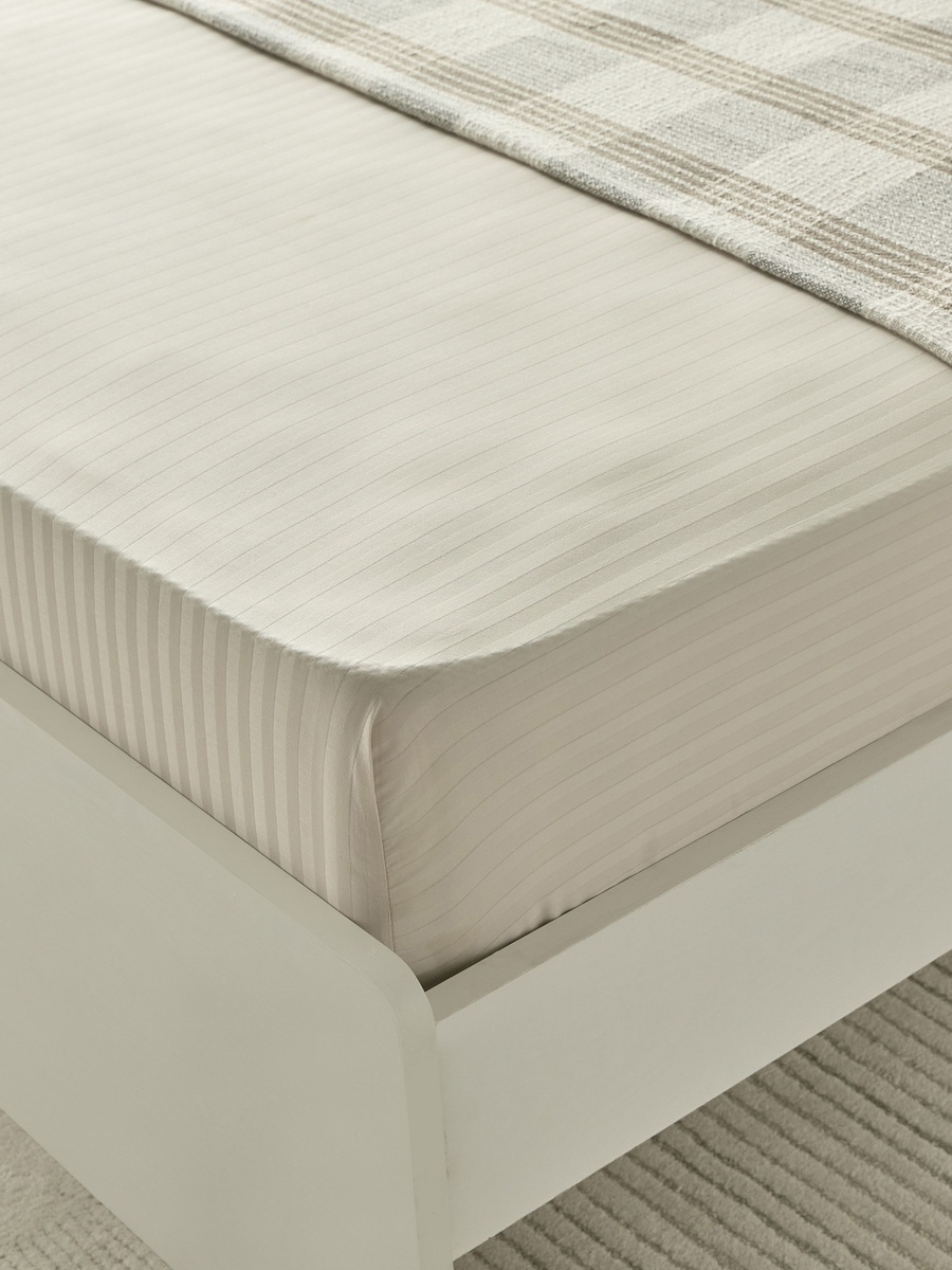 Hamilton Satin Stripe Olympic Queen Fitted Sheet - 160x200+36 cm