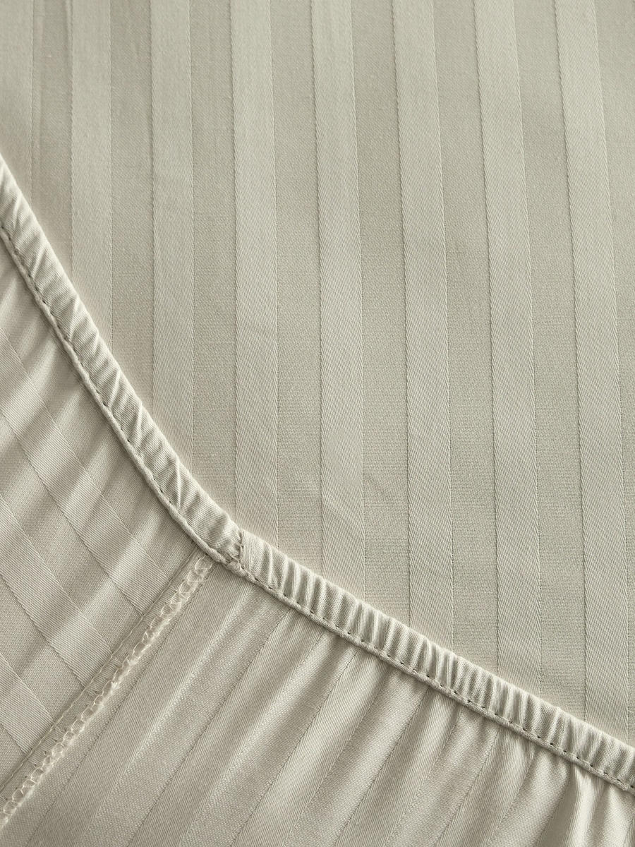 Hamilton Satin Stripe Olympic Queen Fitted Sheet - 160x200+36 cm