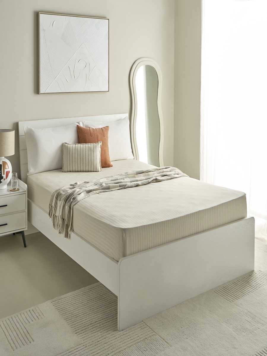 Hamilton Satin Stripe Olympic Queen Fitted Sheet - 160x200+36 cm