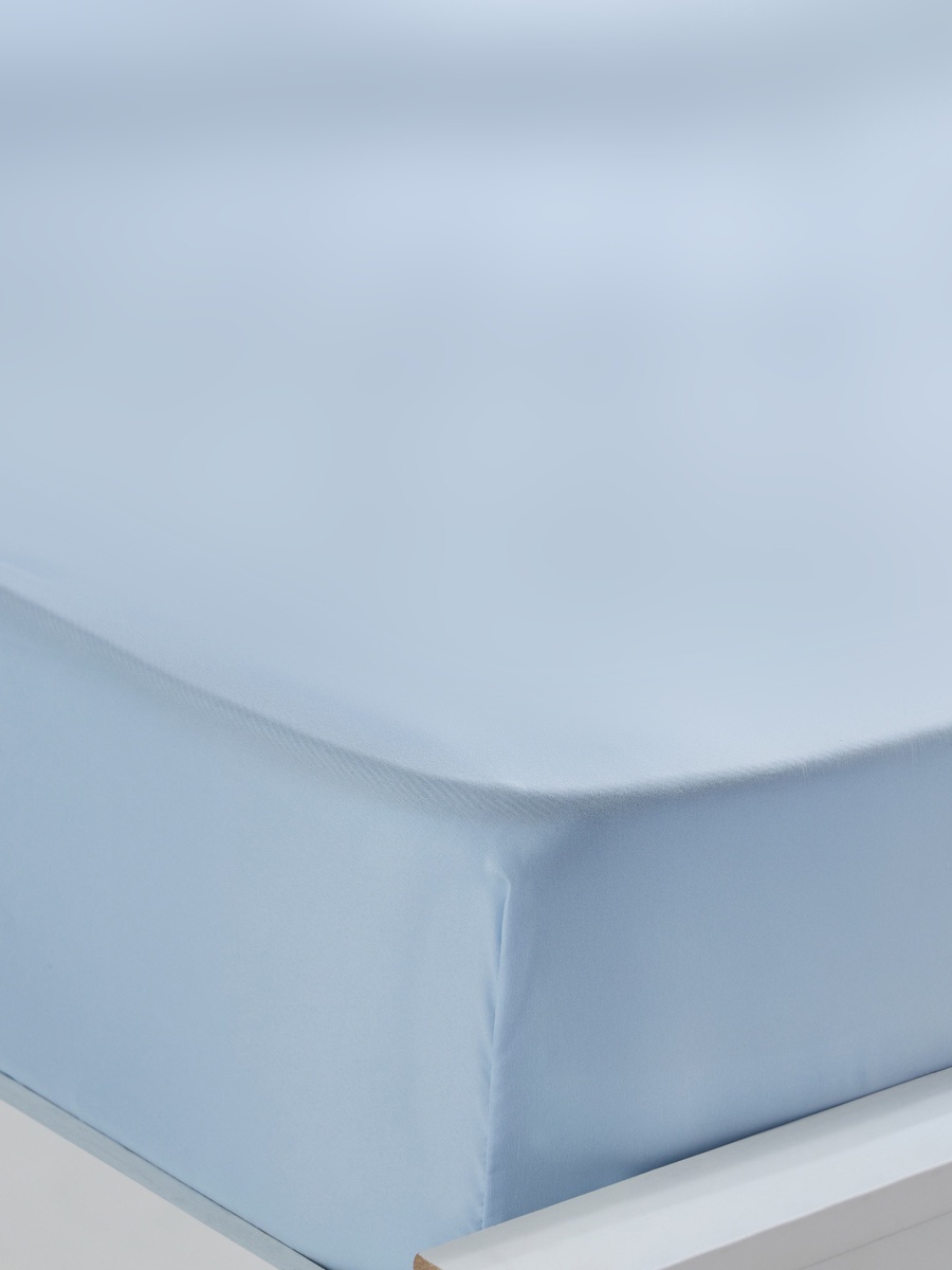 Derby Solid Microfiber King Fitted Sheet - 180x200+25 cm
