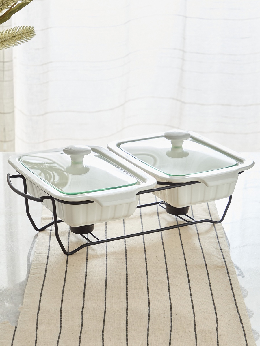 Supreme Twin Food Warmer - 28 cm