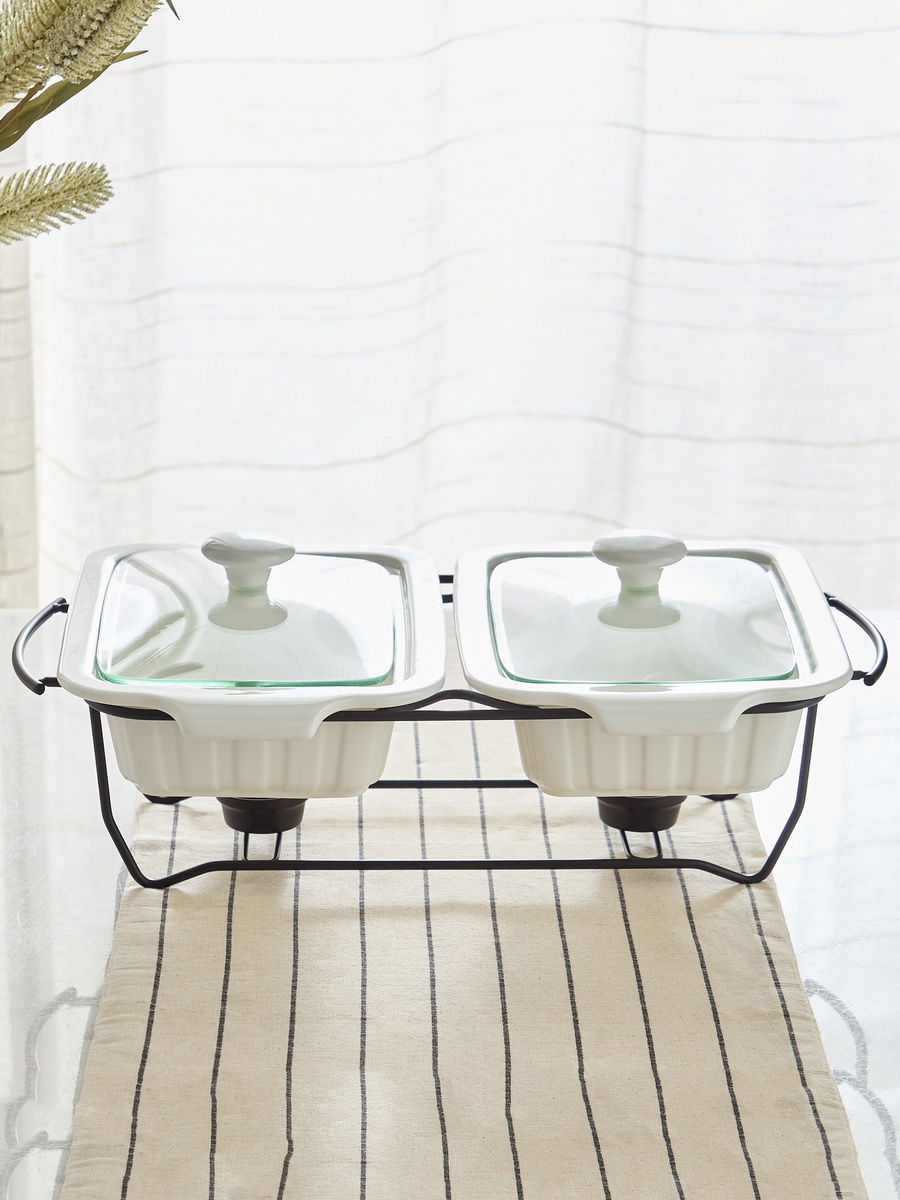 Supreme Twin Food Warmer - 28 cm