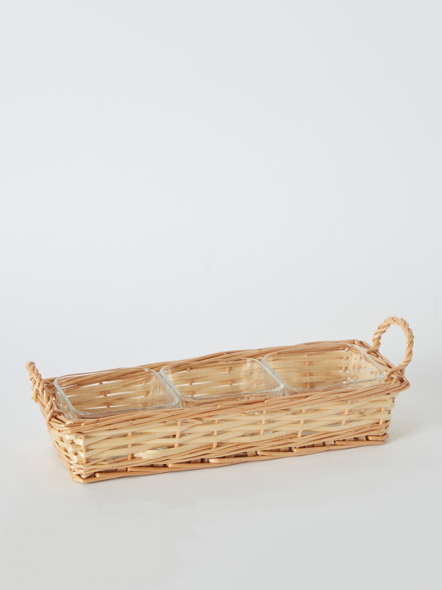 Minimalist 4-Piece Glass Snack Set