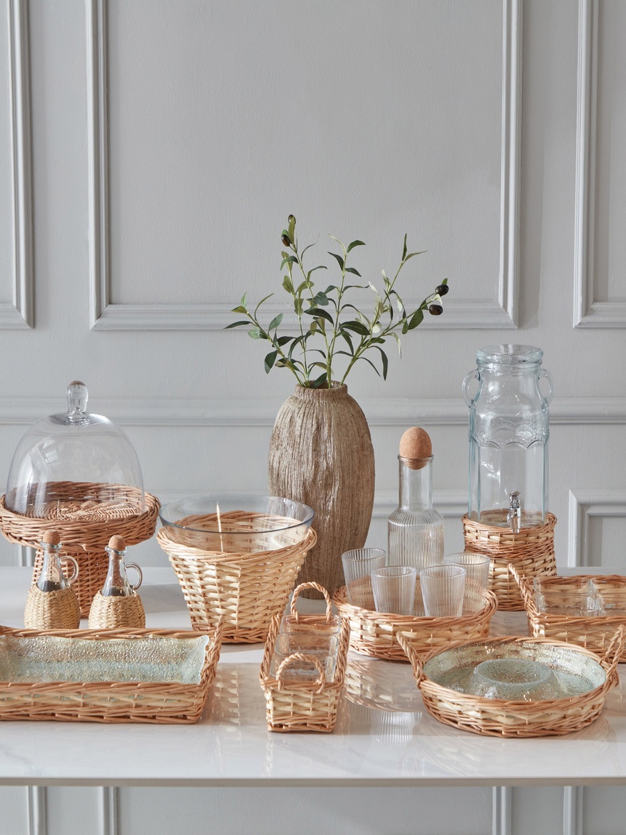 Minimalist 2-Piece Glass Cake Dome Set