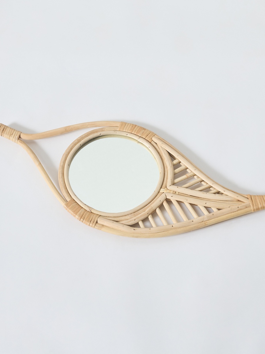 Boho Bliss Decorative Leaf Mirror - 54x4x23 cm