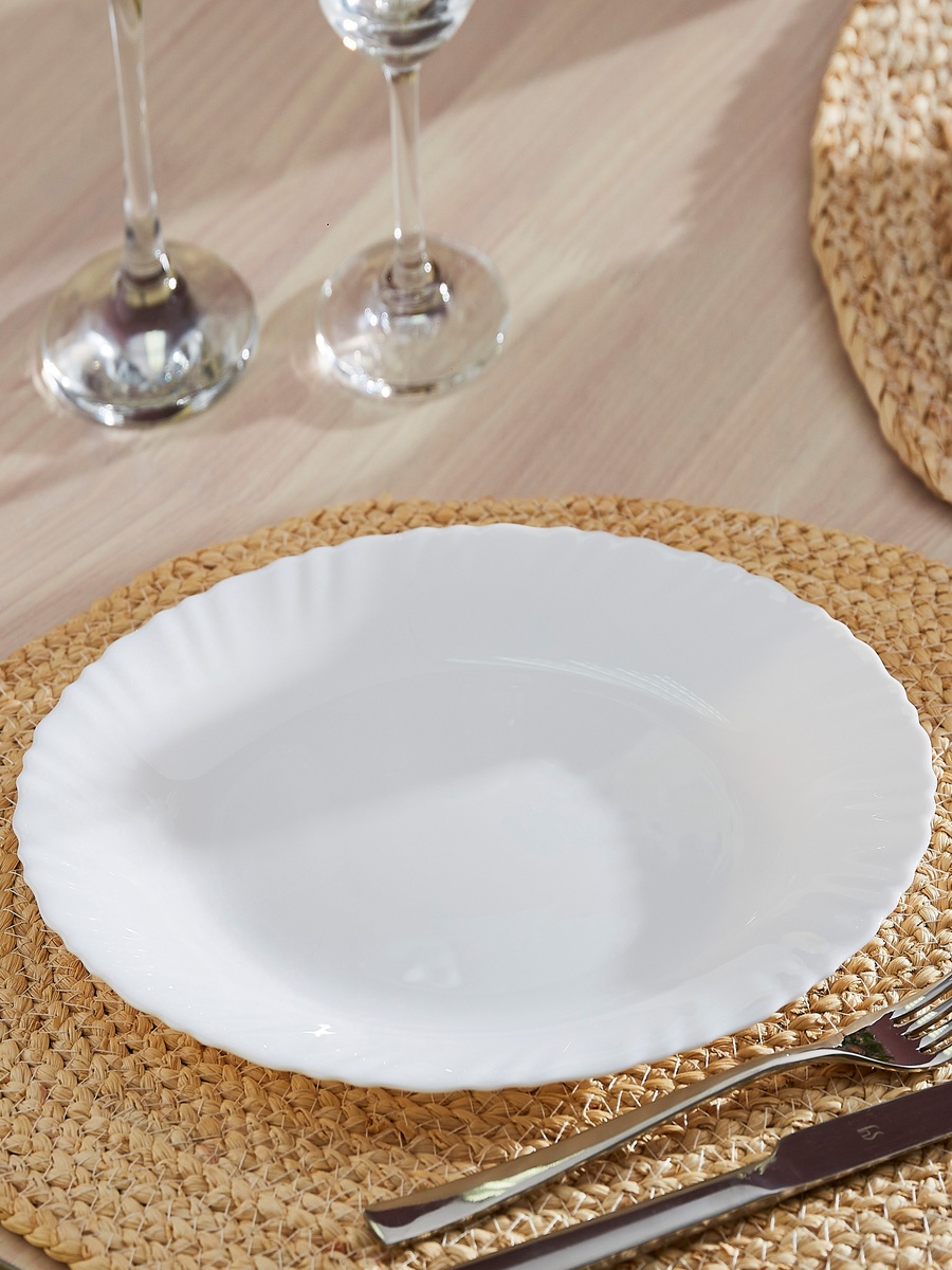 صحن عشاء أوبال لؤلؤي 25 سم