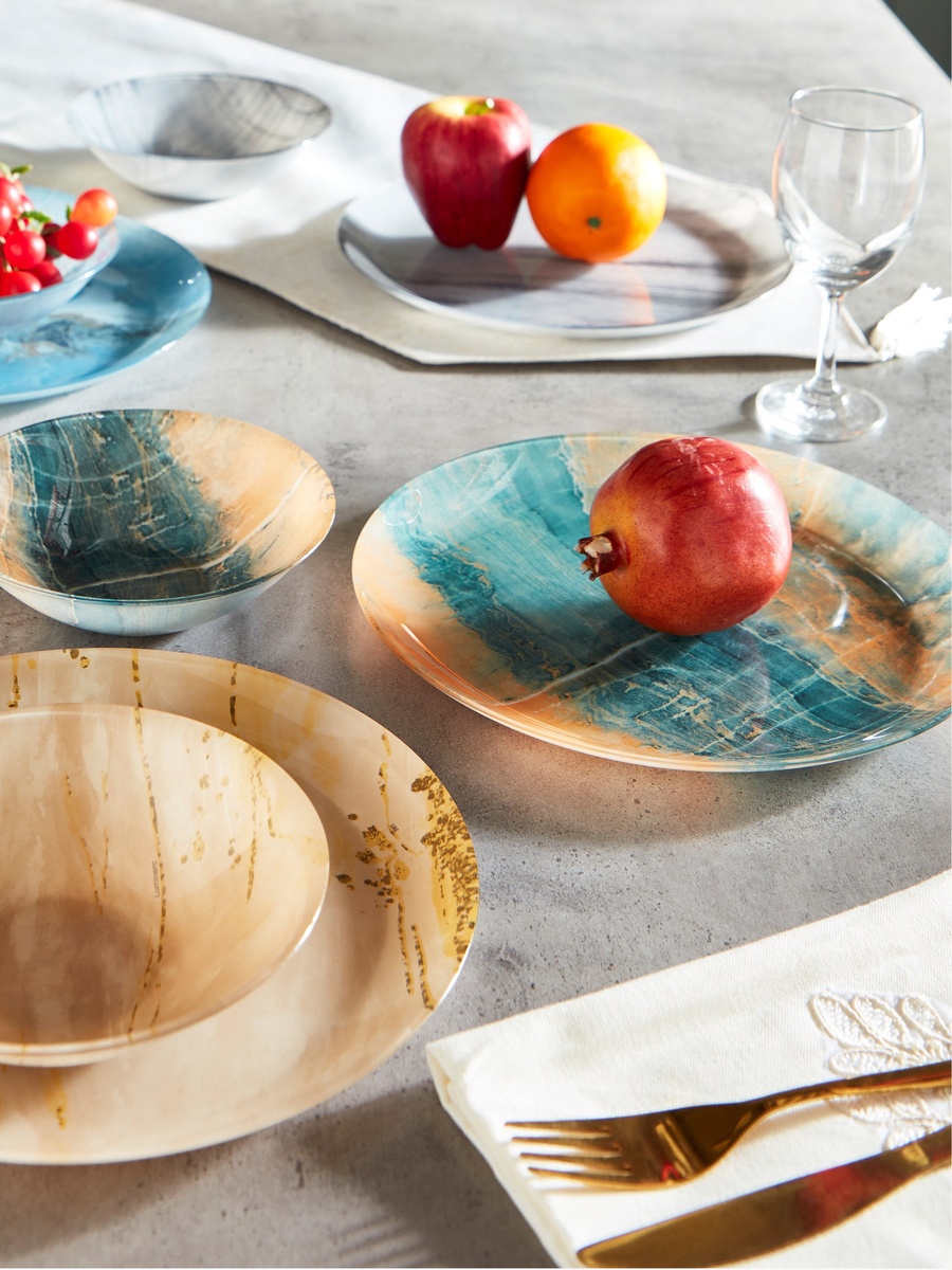Luminarc Glass Granitelia Dinner Plate - 26 cm