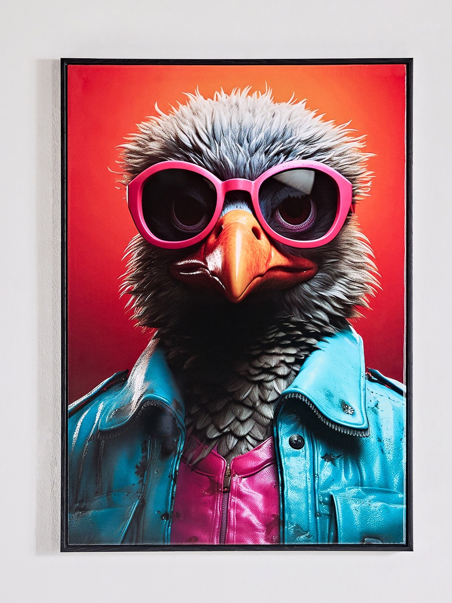 Ersel Bird Framed Picture - 50x70x2.5 cm